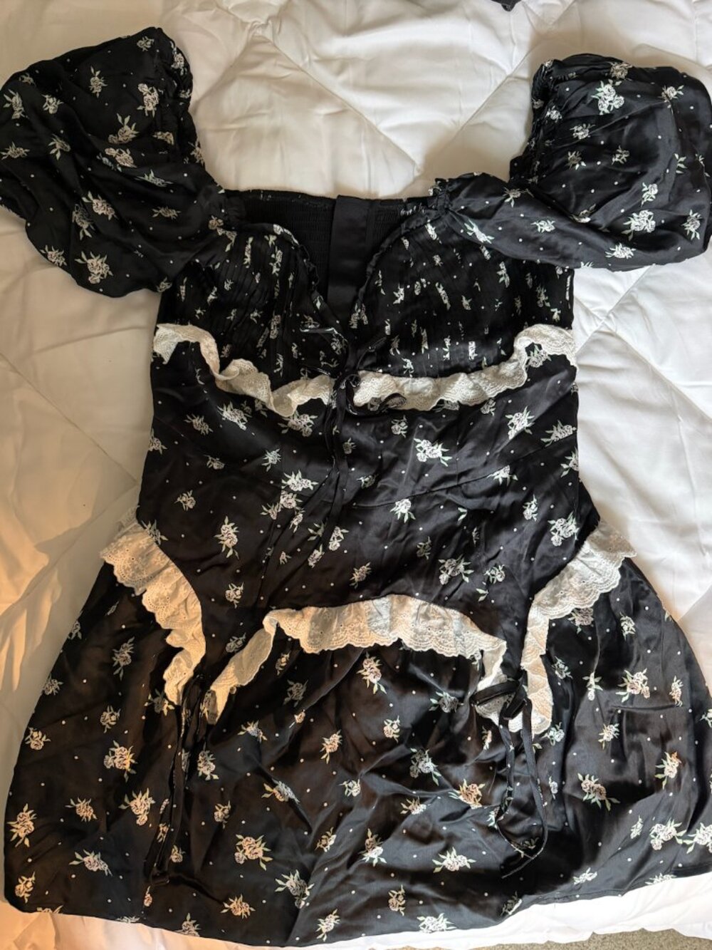 Damaris Mini Dress For Love & Lemons Brand:For Love & Lemons View 4